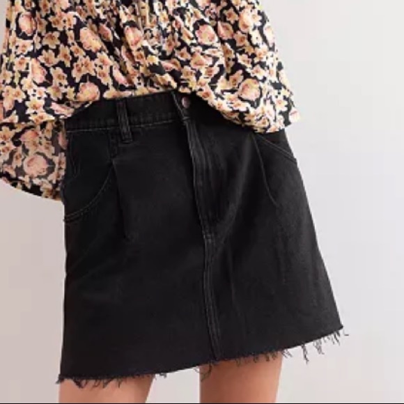 Free People Dresses & Skirts - 5. Free People We The Free Cosmico Flirt Denim Skirt
